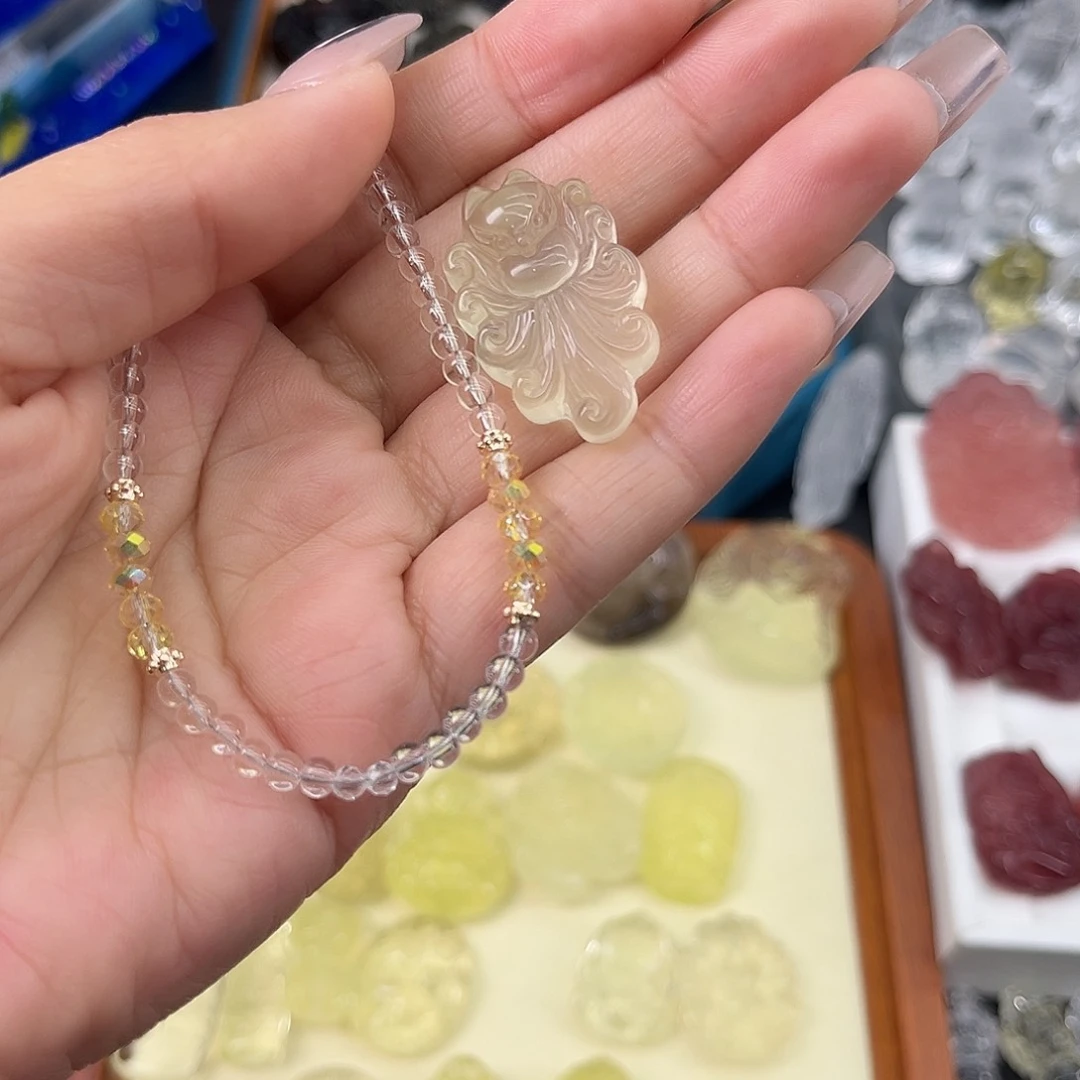 水晶珠宝半成品未镶嵌好****）92