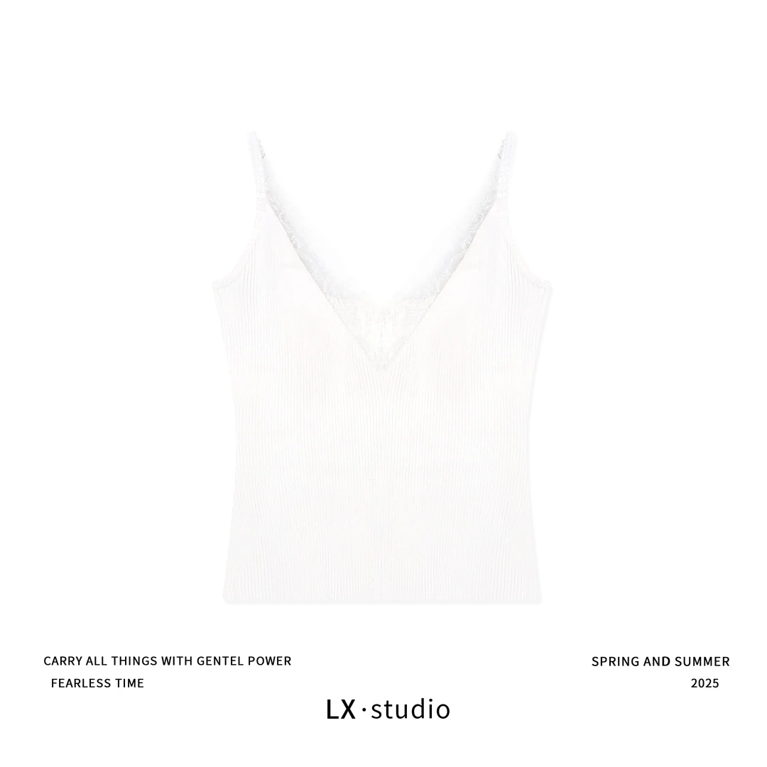 【FC定制】 春季百搭蕾丝内搭背心吊带女 DD25061