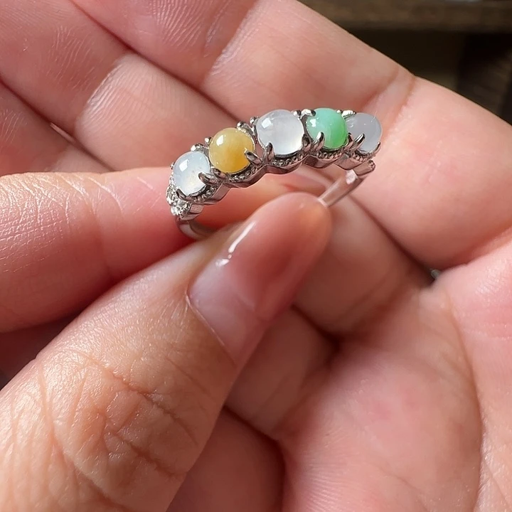 ****甜翡翠未镶嵌手镯翡翠9.9