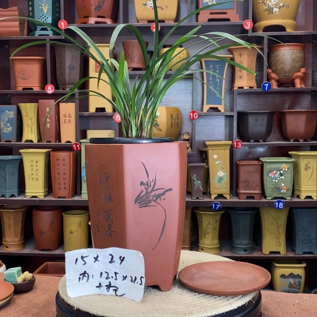 紫砂艺术紫砂花盆