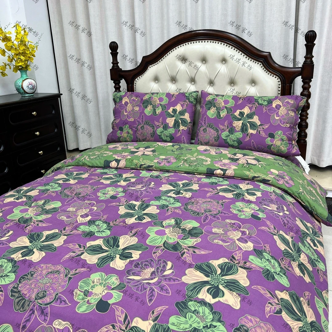 精品高端轻奢四件套--风华绝代紫-1