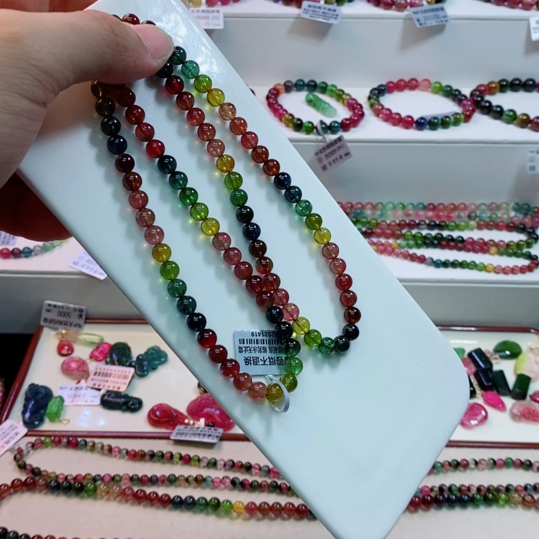 未镶嵌手链碧玺多样性发一条