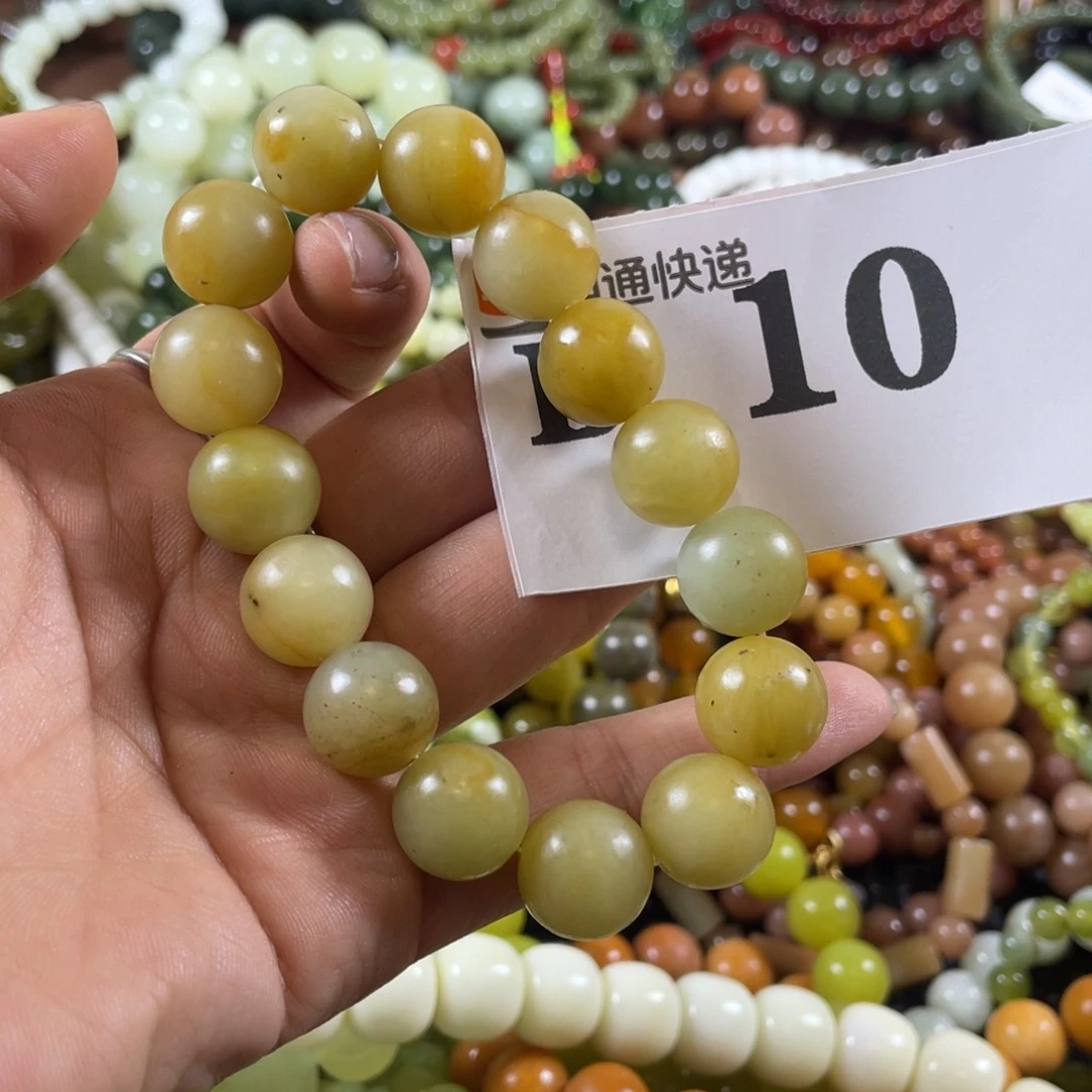 未镶嵌蛇纹石玉手链