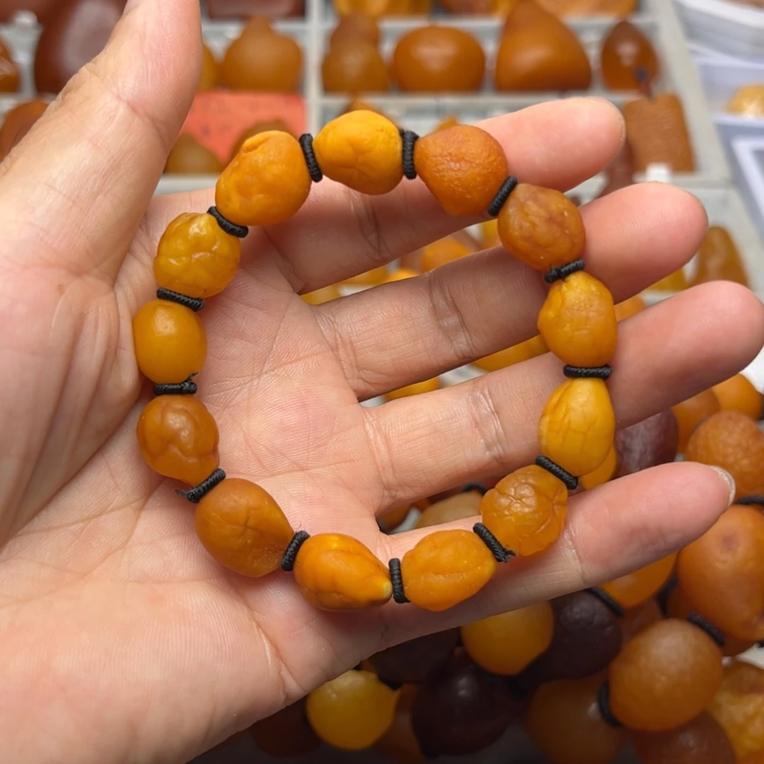 未镶嵌琥珀裸石天然蜜蜡手串
