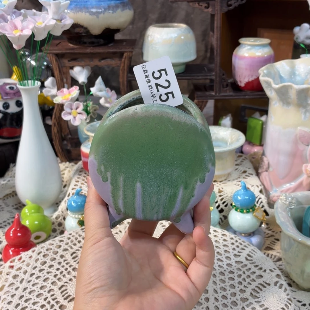 景德镇手工陶瓷花盆