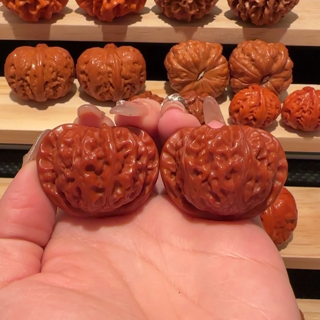 文玩核桃吊坠玉化宫灯39精品2874