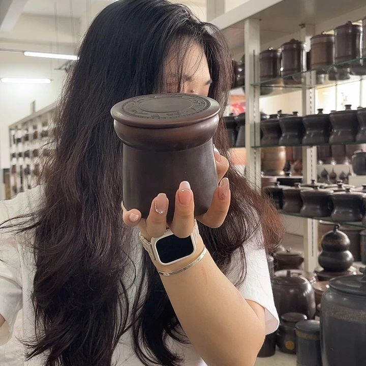 钦州坭兴陶茶叶罐二两装