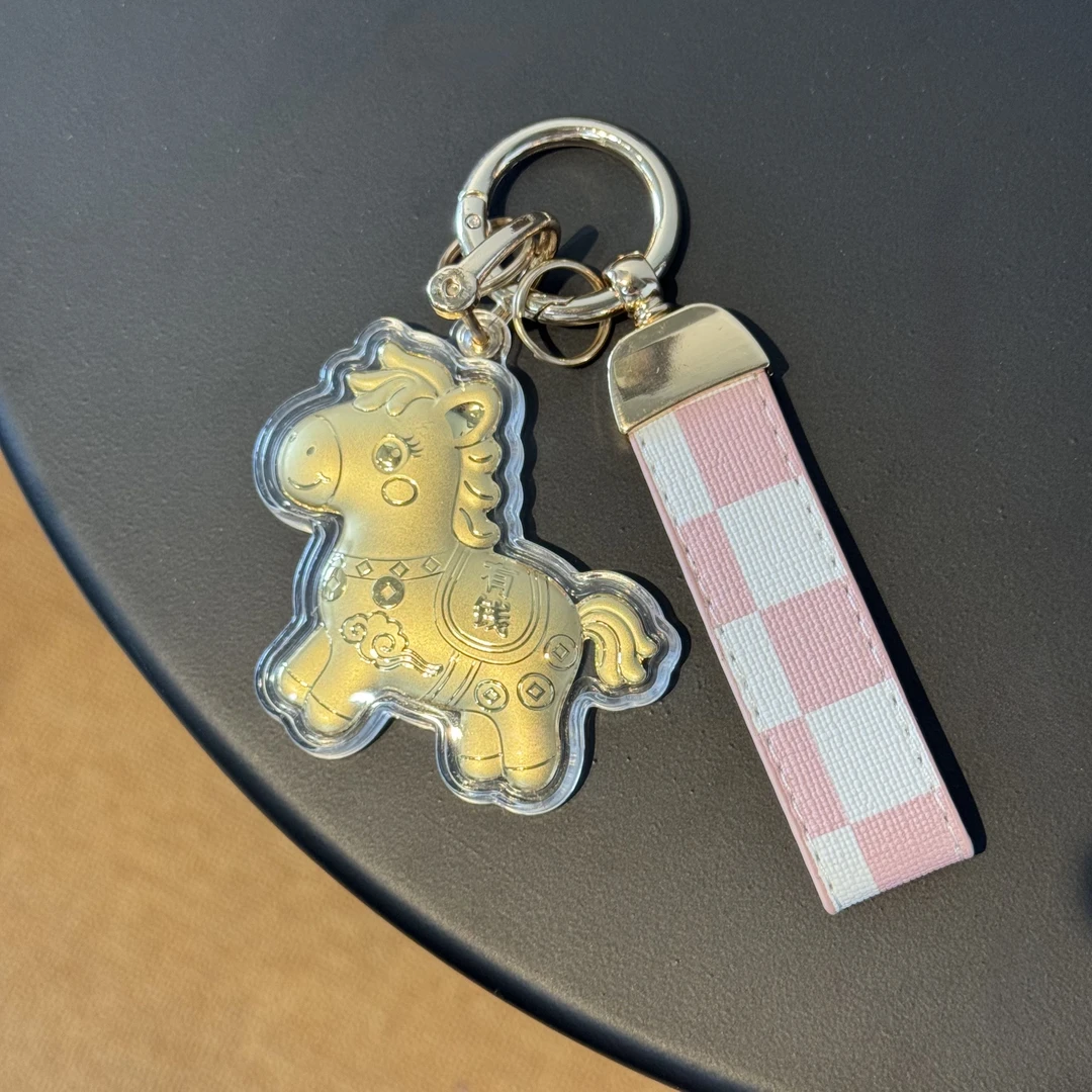 含金工艺品【巧儿专属】马上有钱小马手机挂包挂