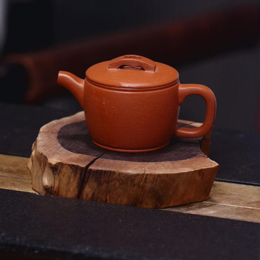 宜兴原矿手工紫砂壶 汉瓦壶 手制 小品汉瓦 降坡泥100cc H004