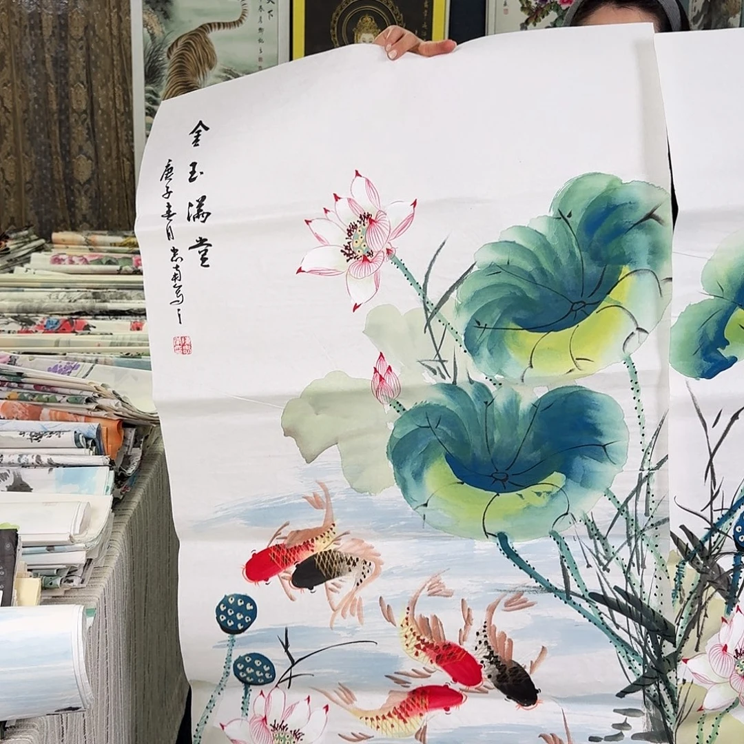 纯手绘年画好作品