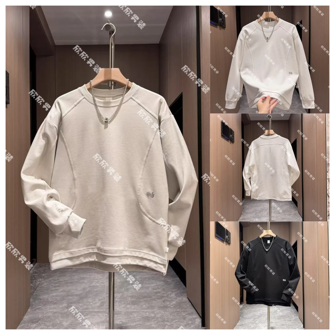 潮牌拼接设计师款痞帅时尚休闲男士卫衣