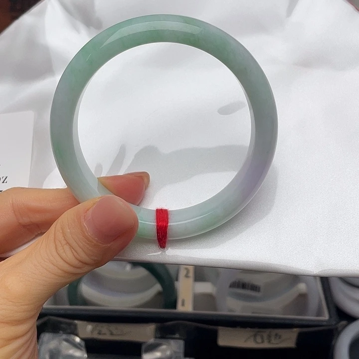 未镶嵌手镯翡翠54.8正圈