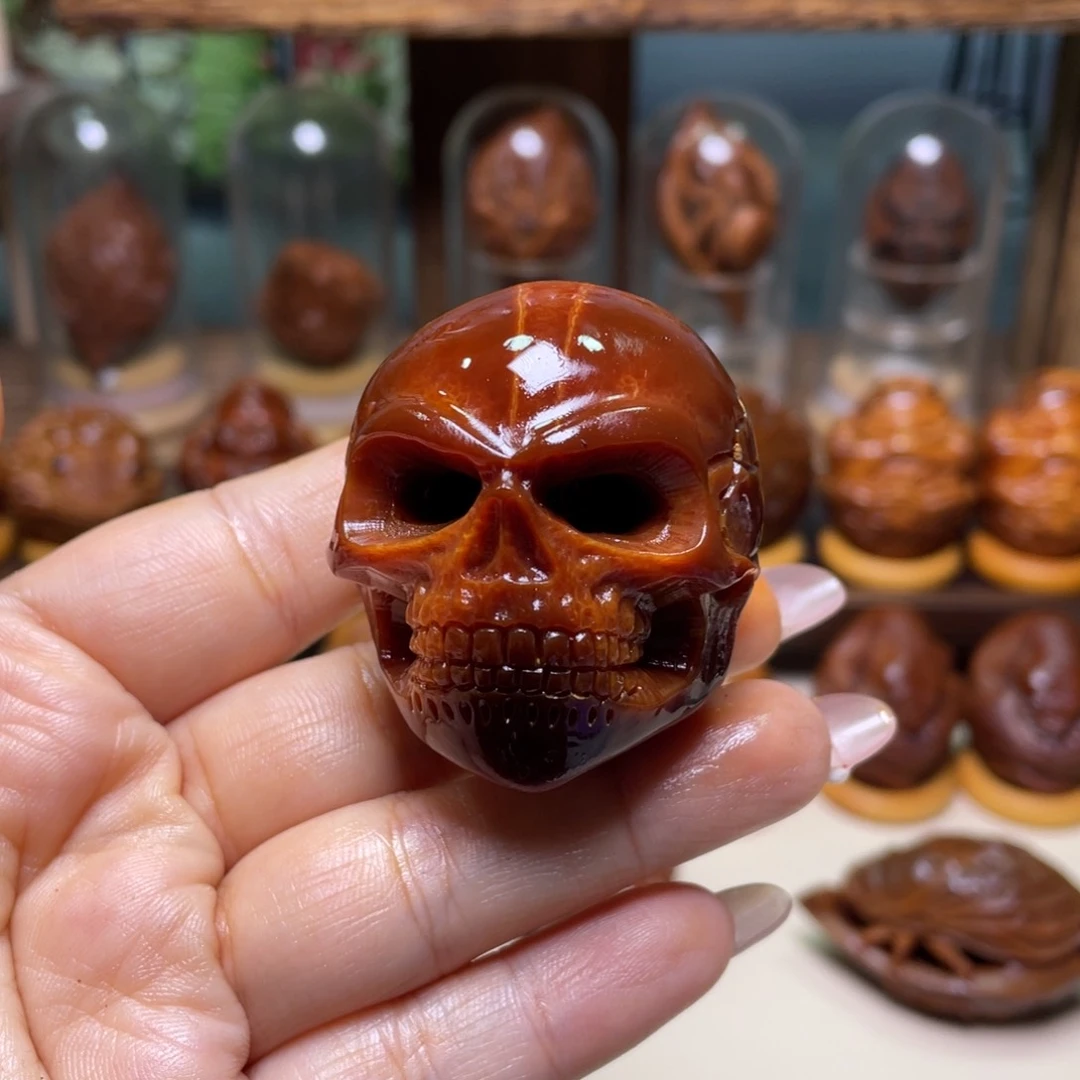 橄榄核吊坠晓*儿玉华骷髅一颗