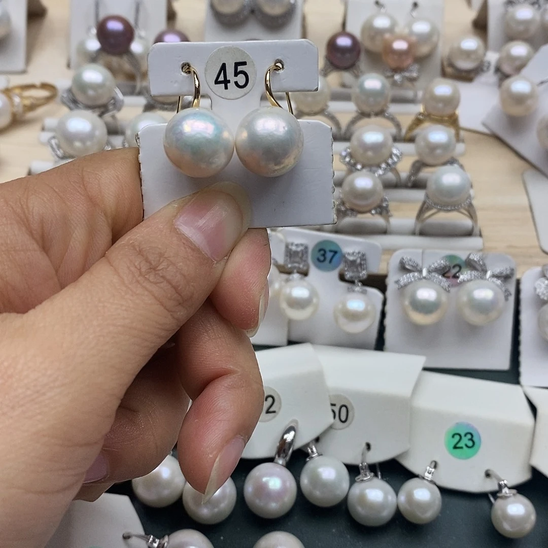 淡水珍珠颈饰银S925镶嵌