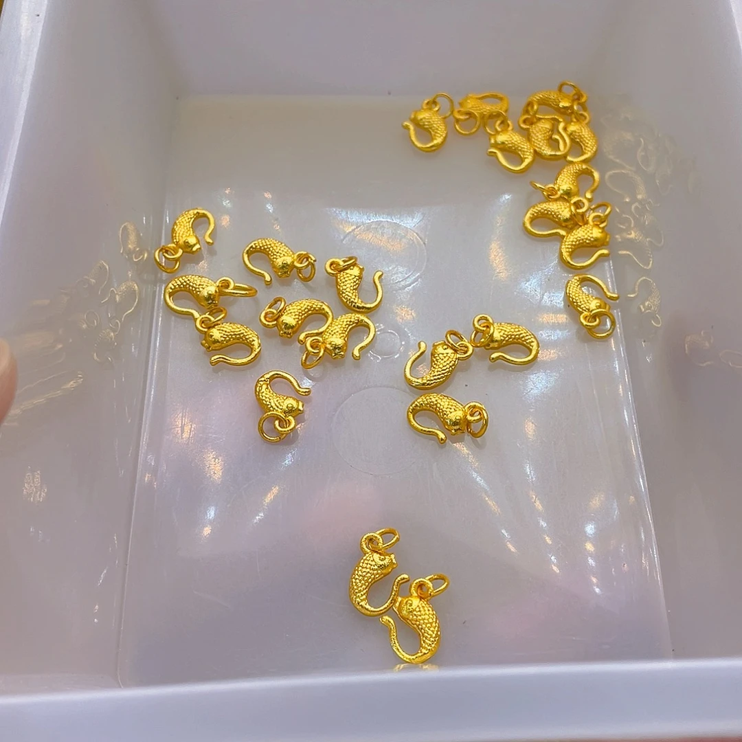锆石铜合金小鱼挂钩3个