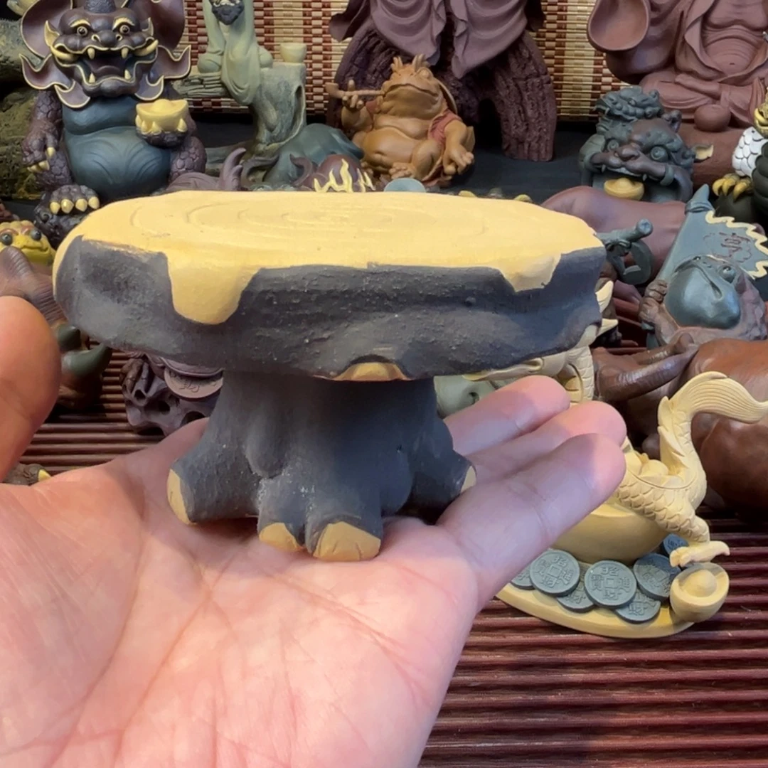 紫砂茶宠树桩壶承！