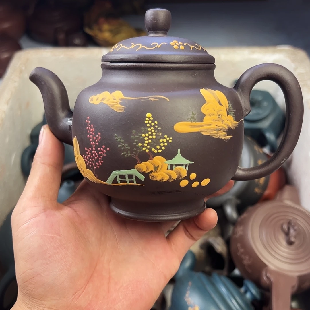 茶壶紫砂宜兴原矿紫砂壶500毫升容量
