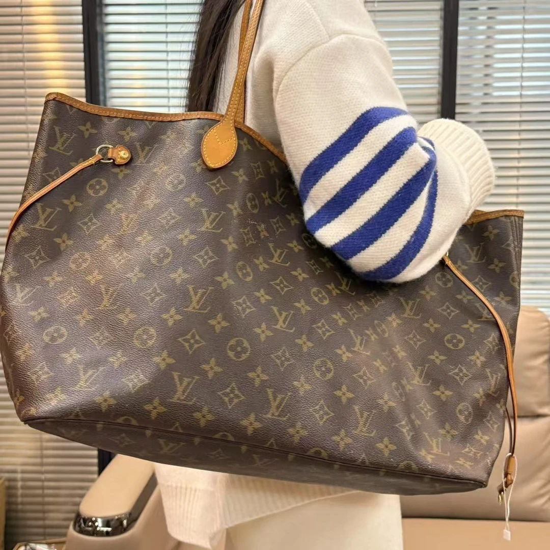 95新 LouisVuitton/路易威登 nf卡其色大号/云海优选/51535