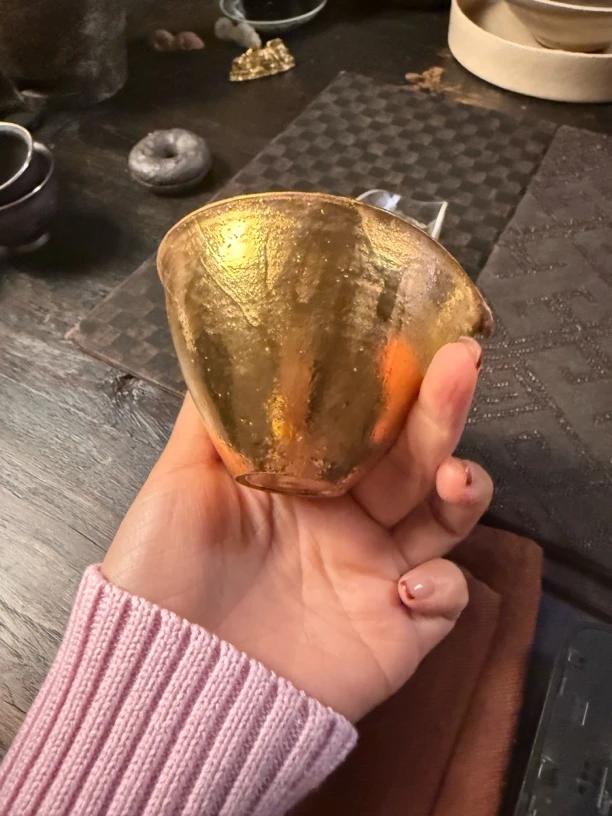 松风舍金银彩系列公道杯 程伟手作分茶器