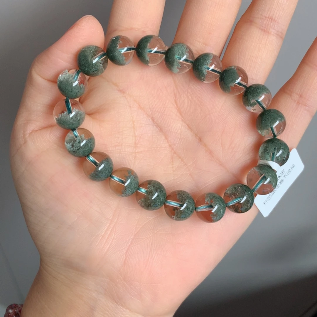 未镶嵌手链水晶绿幽灵聚宝盆10
