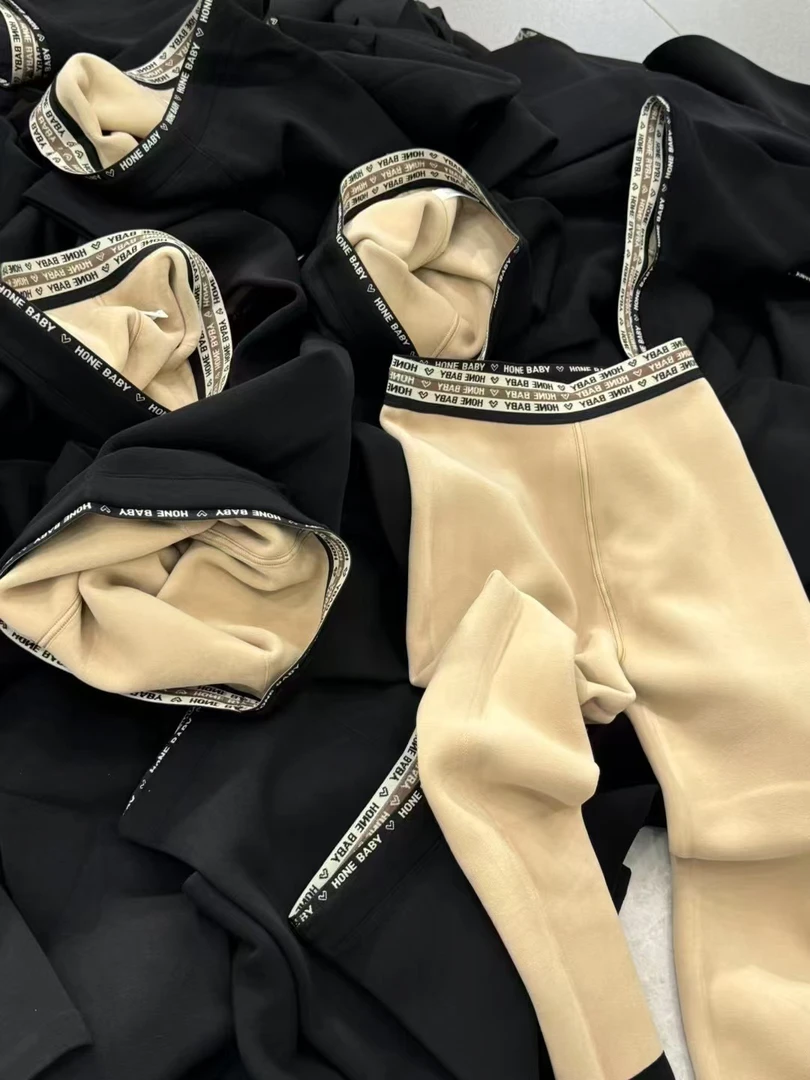 加厚高弹保暖瑜伽裤超显瘦