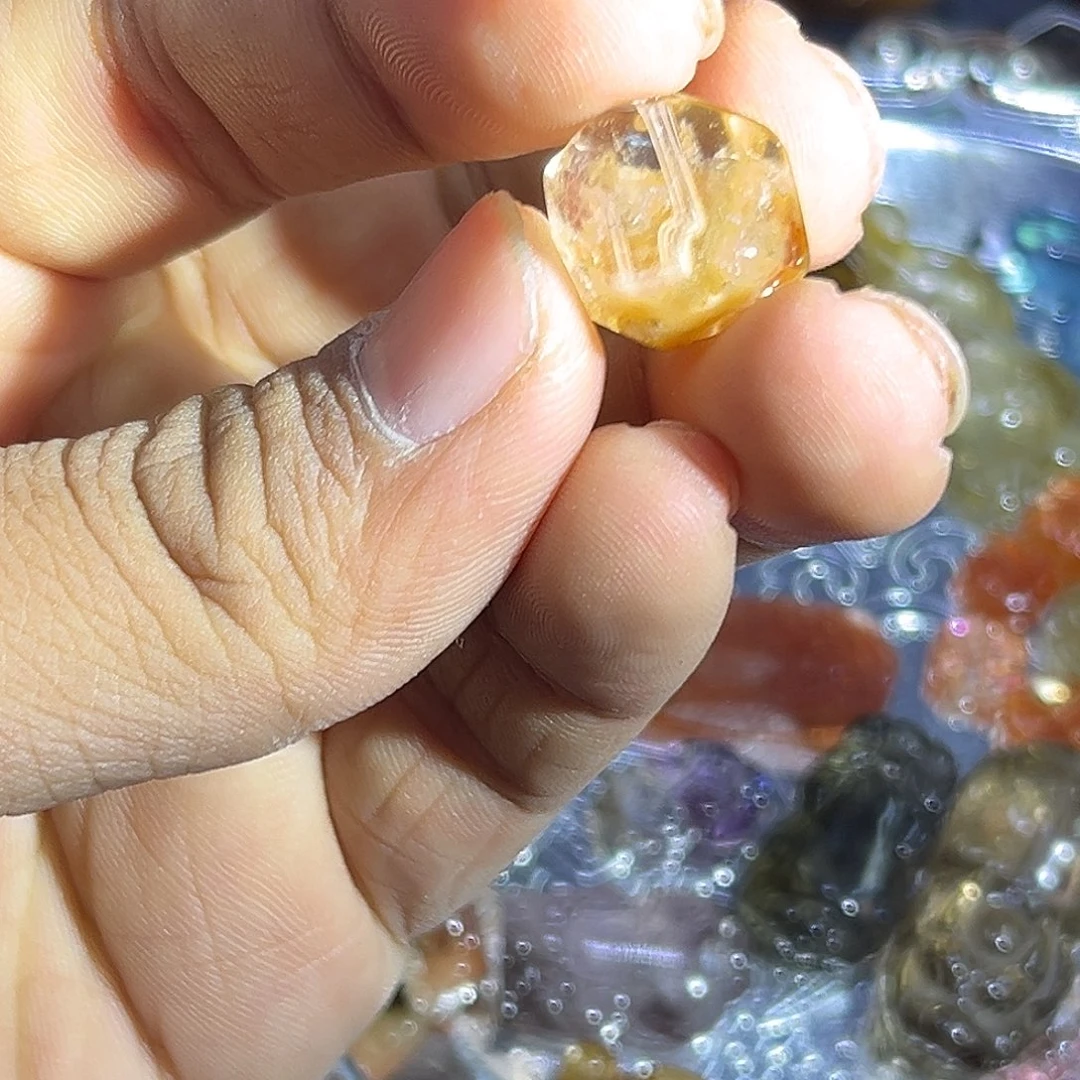 颈饰未镶嵌水晶红兔毛