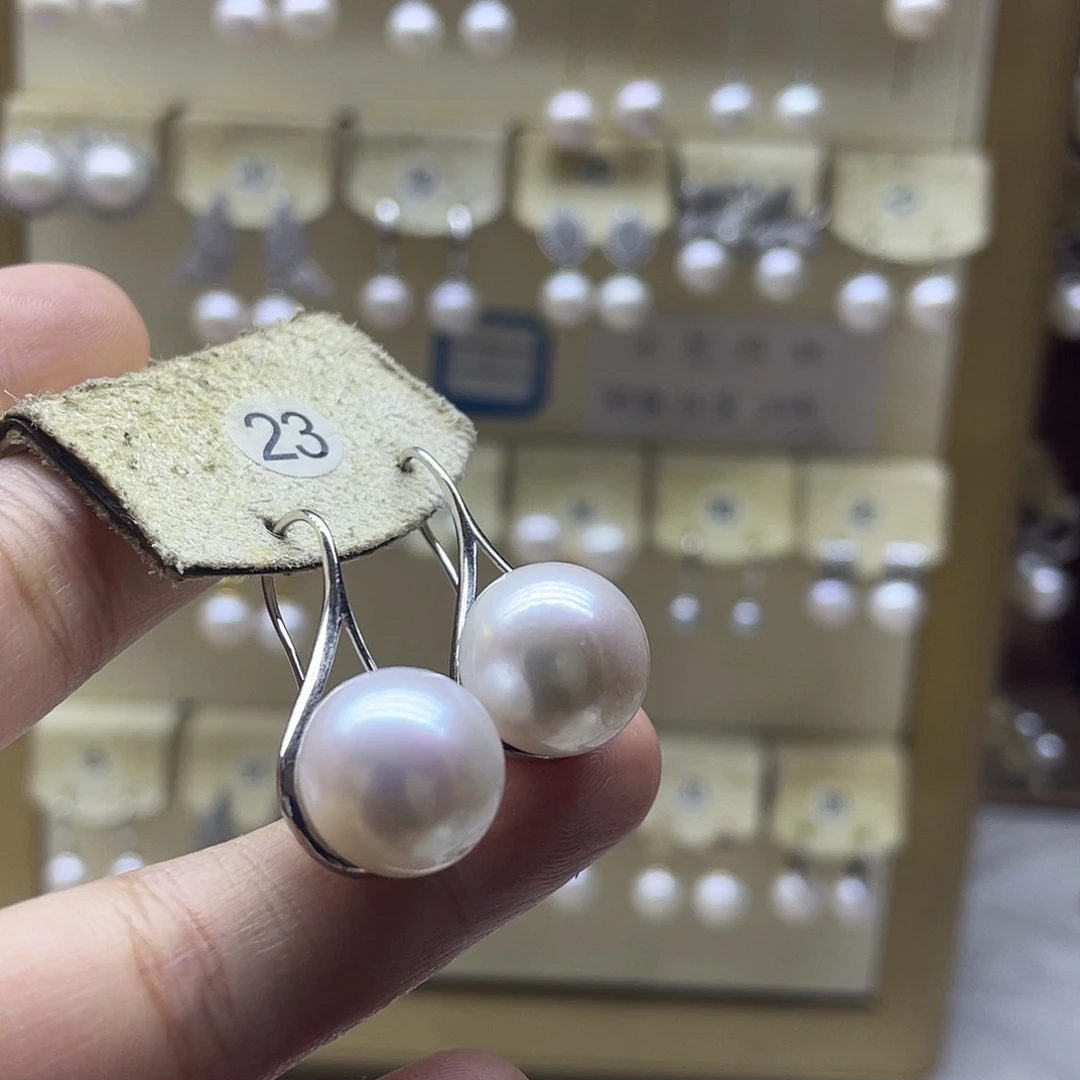 耳饰淡水珍珠银S925镶嵌