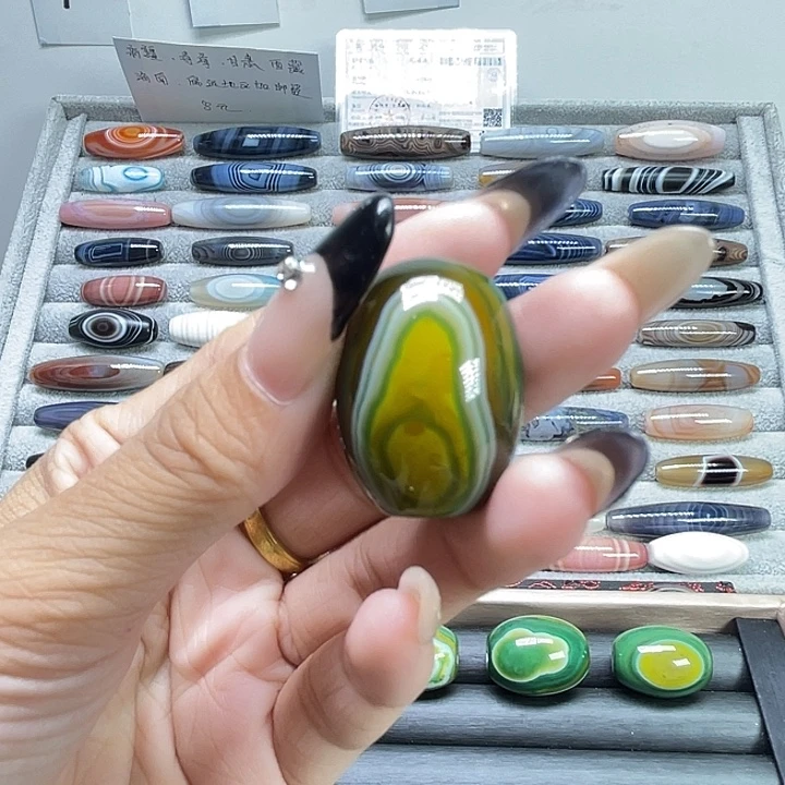 玛瑙/玉髓合金珠宝半成品