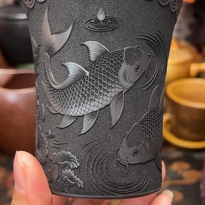 紫砂茶杯宜兴紫砂茶具正品
