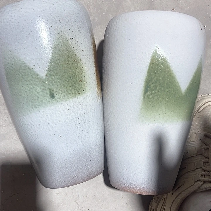 红陶口径15高度29两只小瑕疵