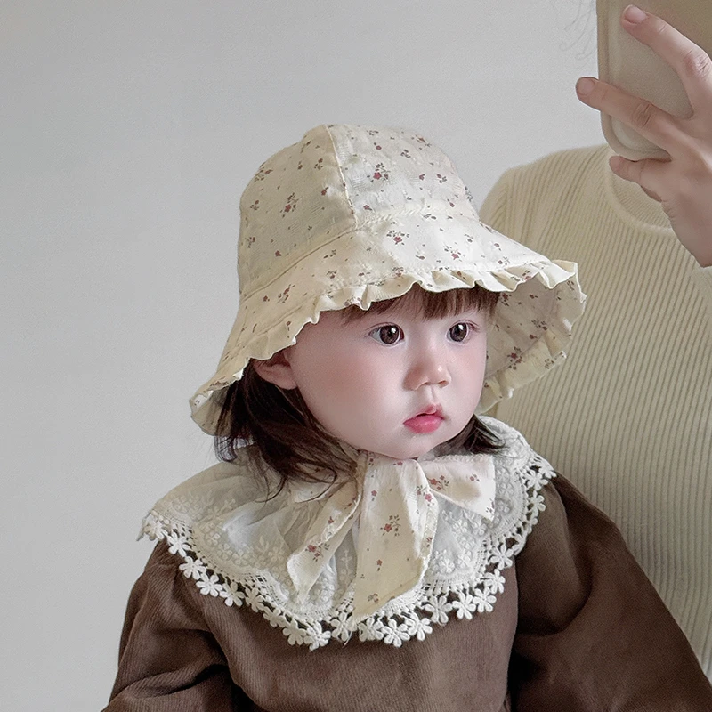 宝宝帽子渔夫帽韩版大檐遮阳帽防晒帽婴幼儿出游盆帽夏季薄款