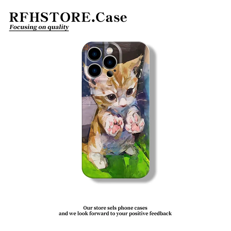 闪度侠肉掌小猫适用苹果16/15promax菲林手机壳华为vivo小米oppo