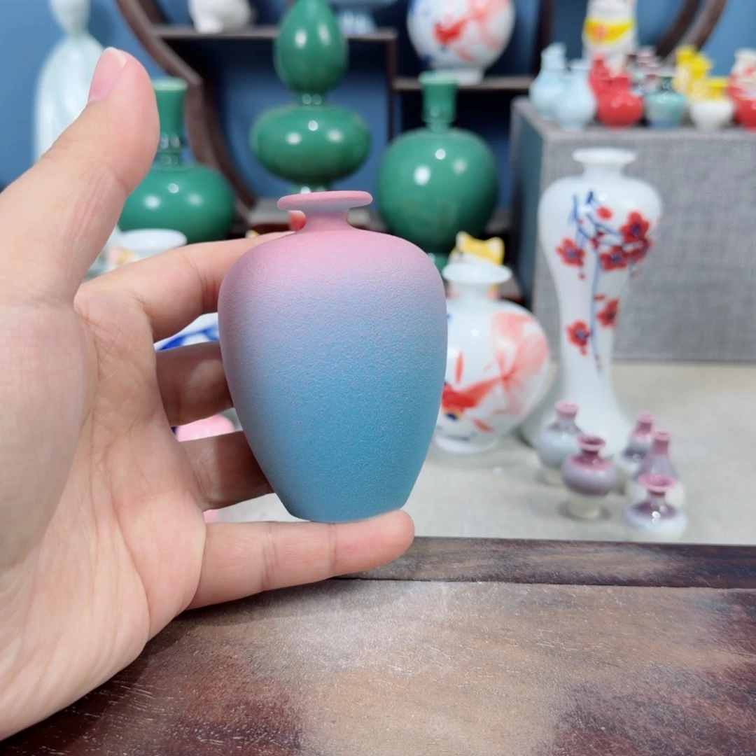 陶瓷手工小花器摆件