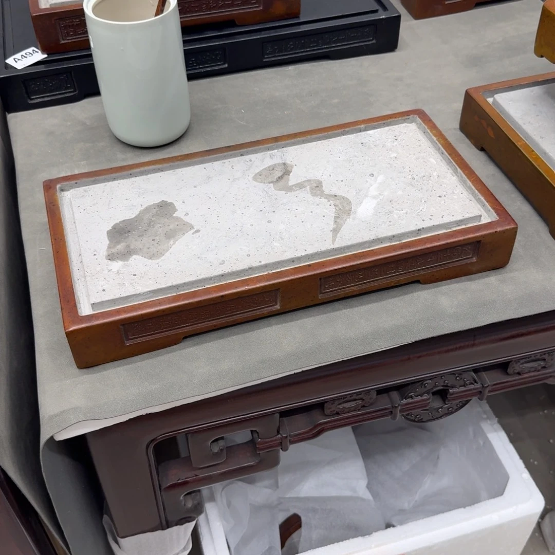 砖雕40-20 老料直角大漆茶盘