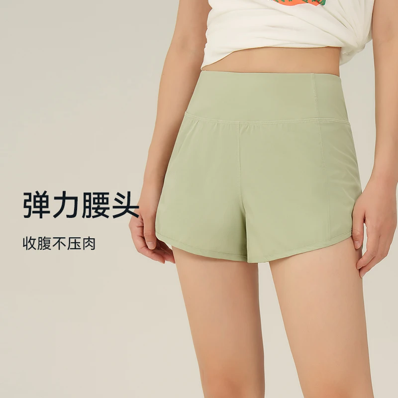 美式休闲短裤运动短裤女速干跑步裤子健身服女外穿夏季薄款4203