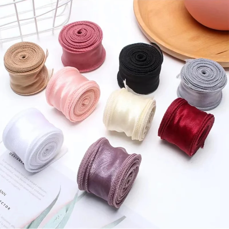 【绿萝】【厂家补贴 】40码素色鱼尾纱花艺花束包装丝带花艺资材