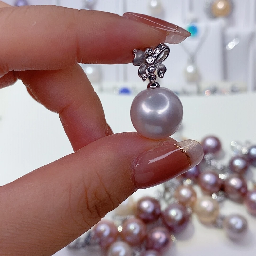 吊坠(赠链)淡水珍珠银S925镶嵌