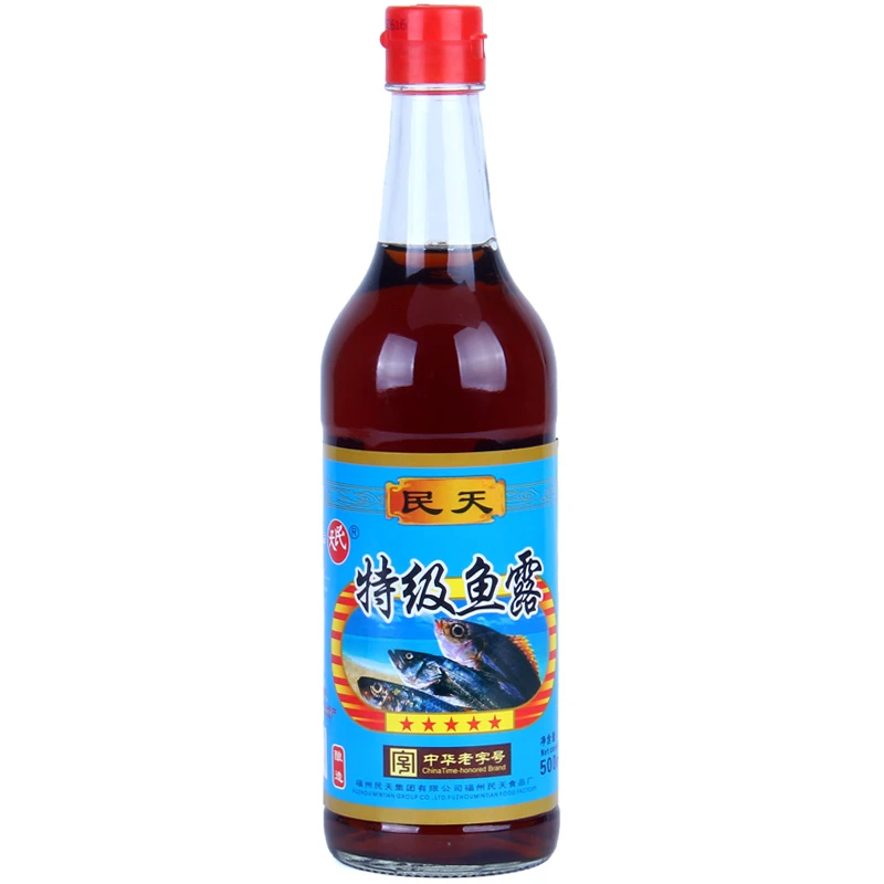 福建特产中华老字号民天特级鱼露调味汁500ml美食调味品