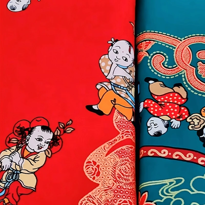 加厚结婚被套婚庆龙凤被套和合被套双人百子图被罩结婚喜庆被套