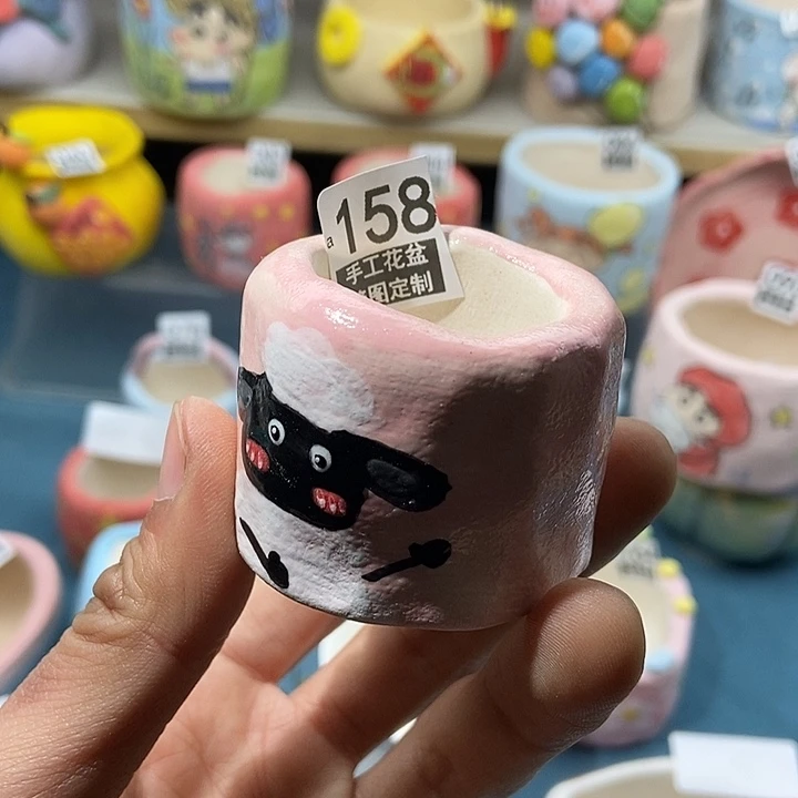 红陶158 接图定制 手工盆