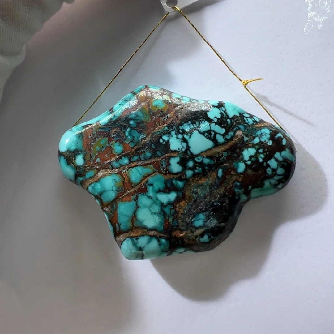 绿松石未镶嵌挂件