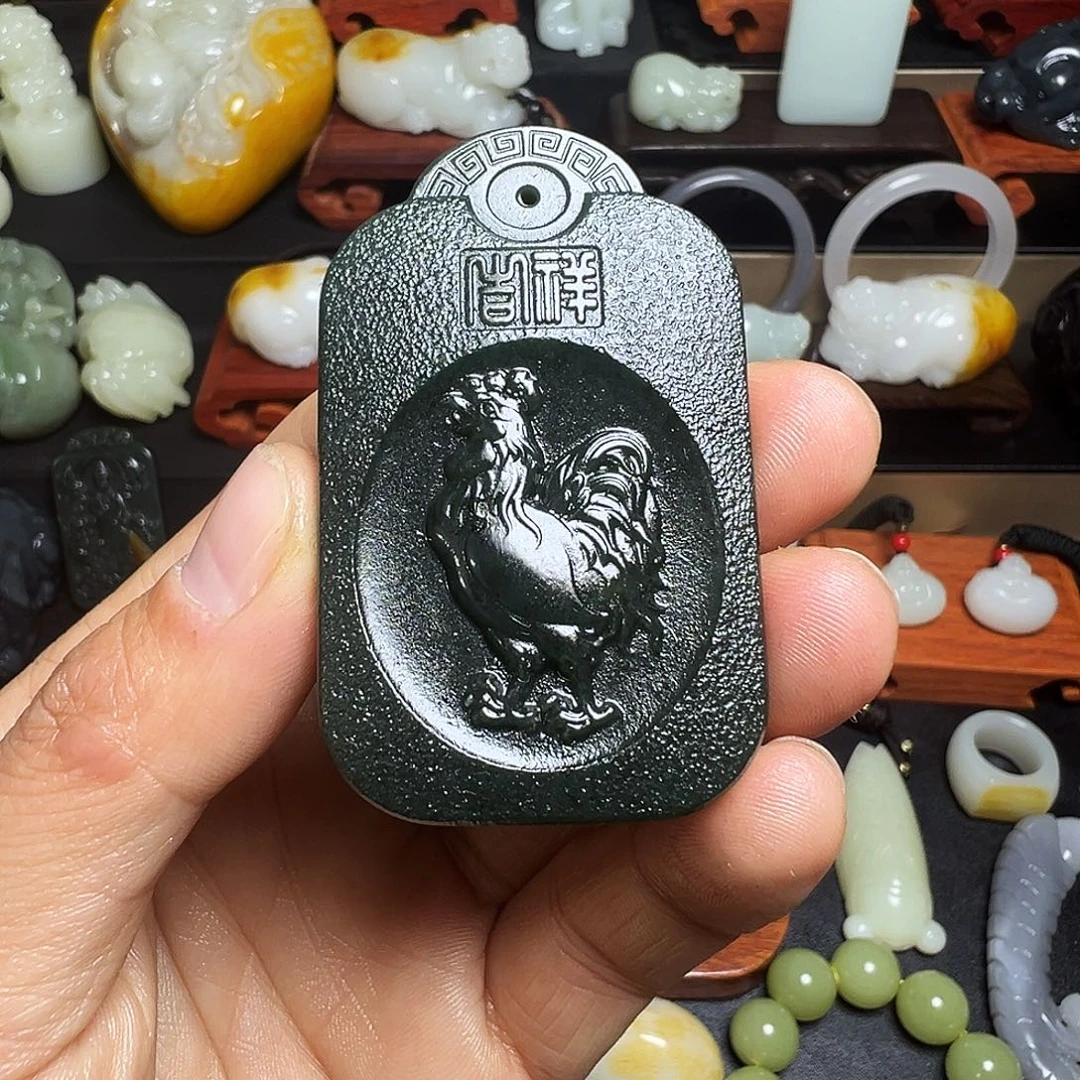 和田玉未镶嵌挂件