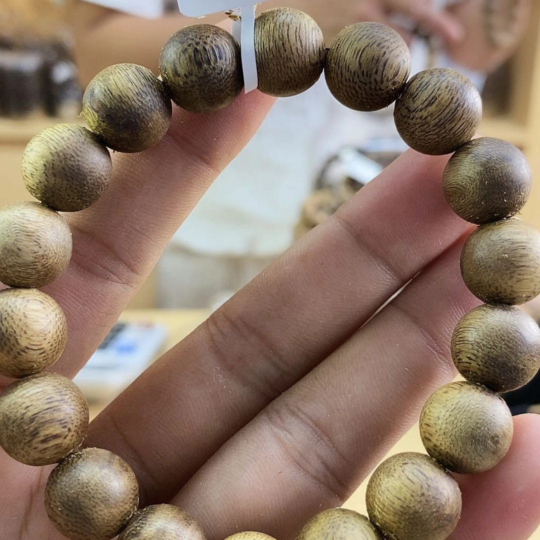 沉香沉香碎屑天然母树圆珠单圈1.1/9克➕多样性发一