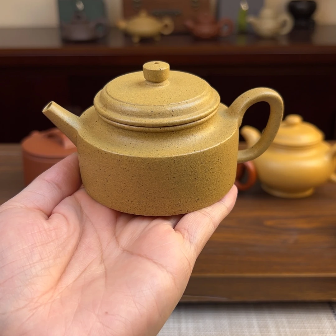 泡***沫紫砂茶壶黄金段德钟全手120cc