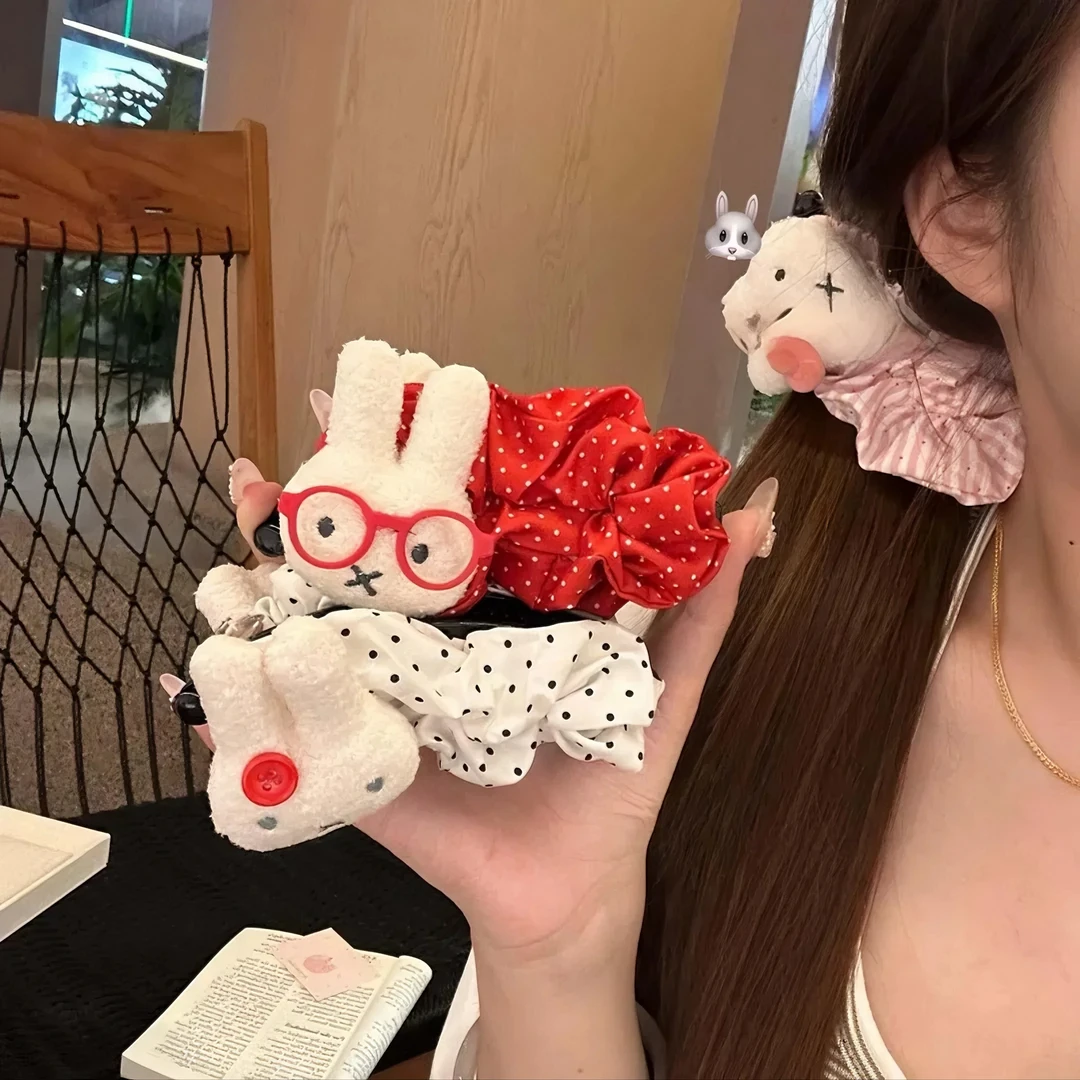 韩系可爱米菲兔大号香蕉夹少女心后脑勺马尾夹甜美百搭发夹发饰