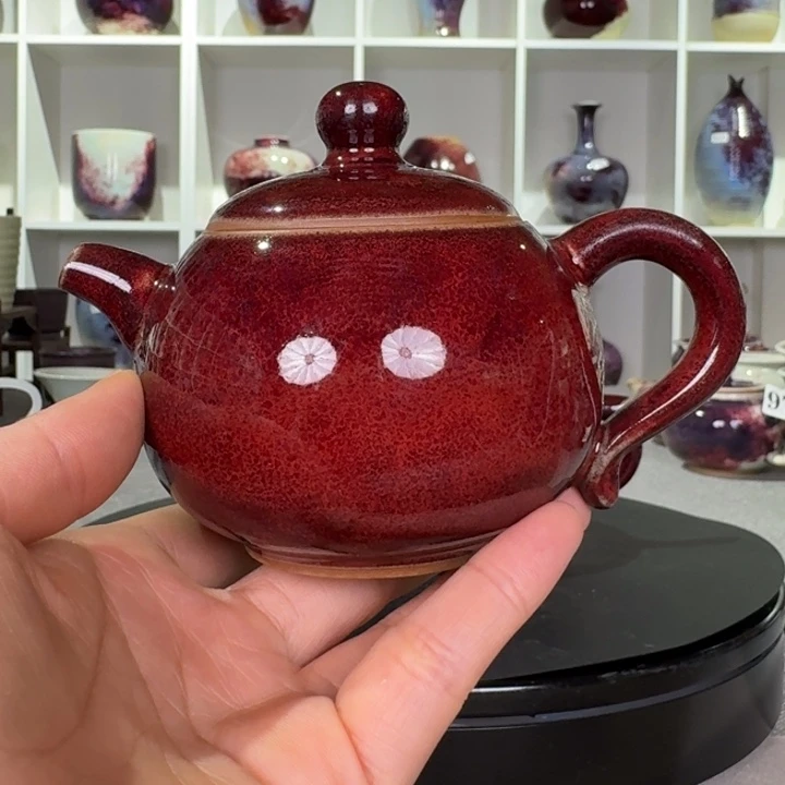 壶福利钧窑茶壶玉石釉