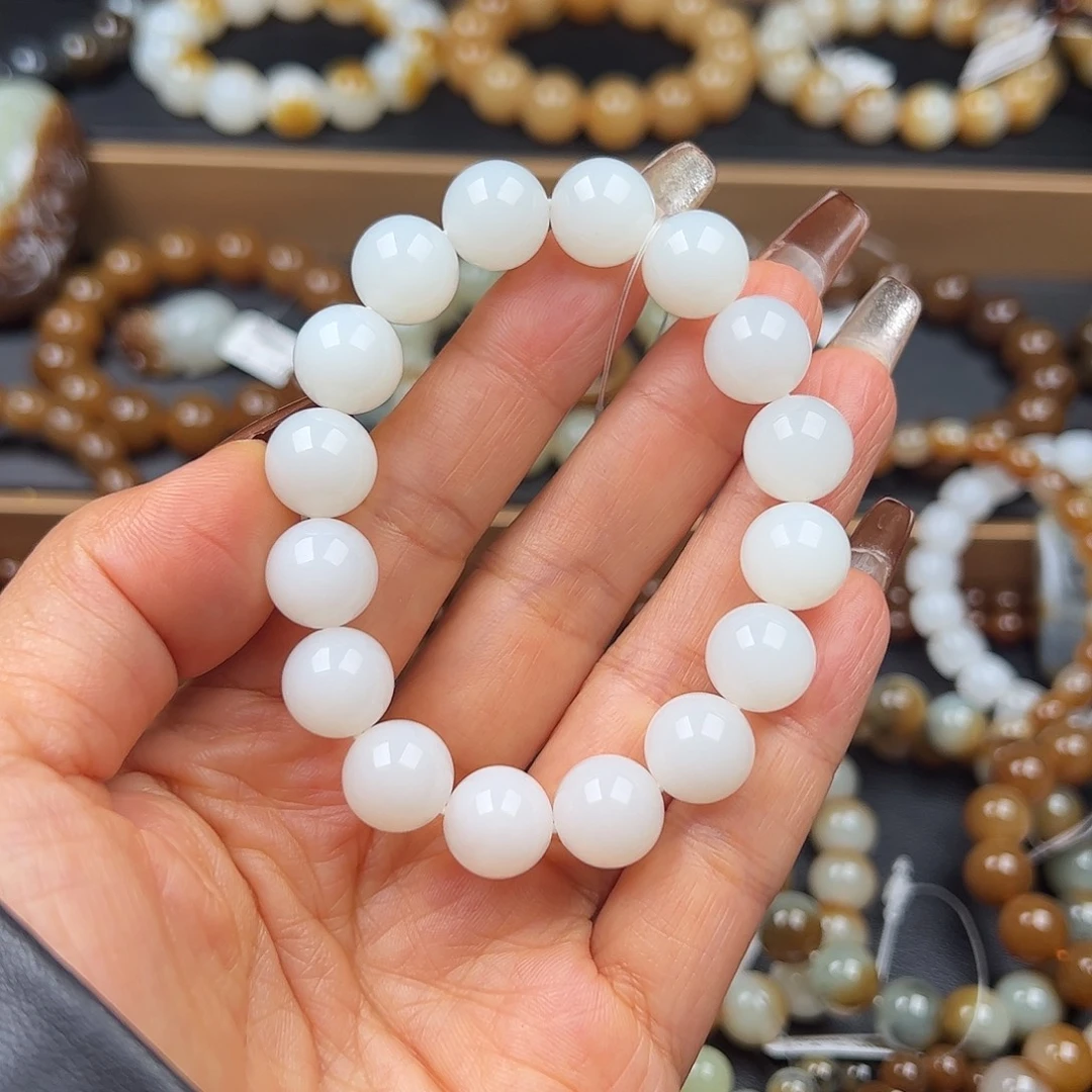 和田玉未镶嵌手链