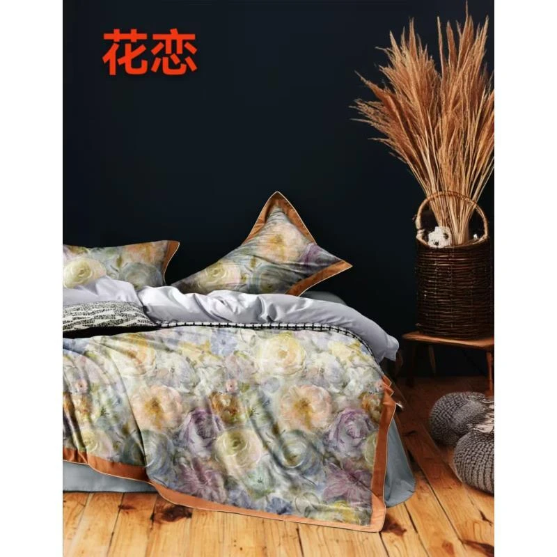 【新款】5D数码印花四件套四季款--花恋