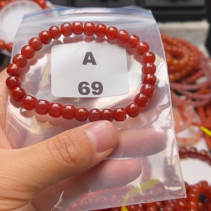 未镶嵌多样性发货默认微瑕称重7m m南红玛瑙