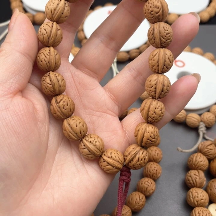 @*淡13.1尺寸野生桃核手持